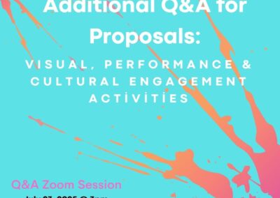 Additional Q&A for 2025 Arts United Grant