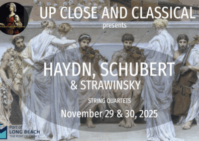 Up Close and Classical presents Haydn, Schubert & Strawinsky